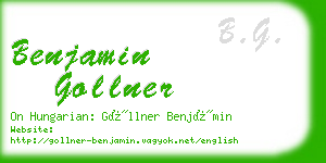 benjamin gollner business card